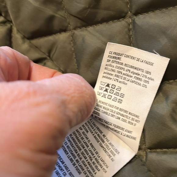 American Eagle Outfitters AEO - Parka with fuzzy shearling lining and hood XS - Picture 14 of 17